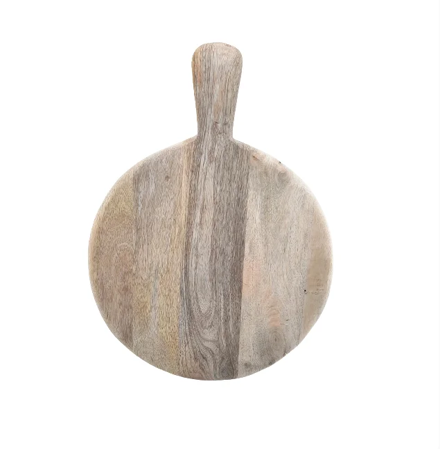 Mango Wood Round shape Cutting Board  Wooden Chopping Blocks  For Home Kitchen from India