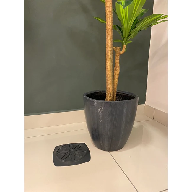 Good Pressure Rubber Material Large Size Insulator Rubber Mat 19.5cm x 19.5cm Suitable For Large Vase Pot Heavy Duty