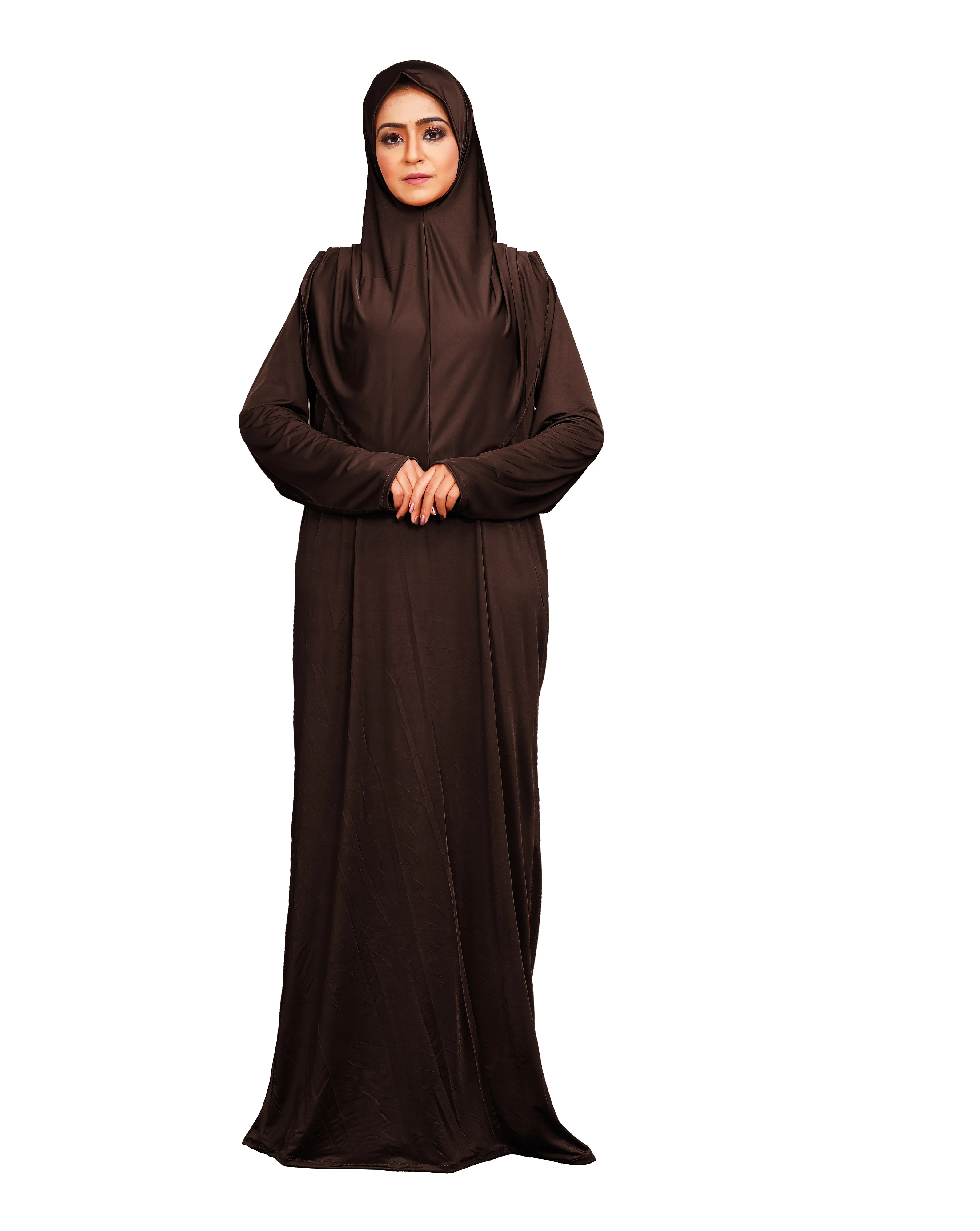 Plain Arab Islamic Wear Women Abaya Burqa With Instant Hijab Manufacturer