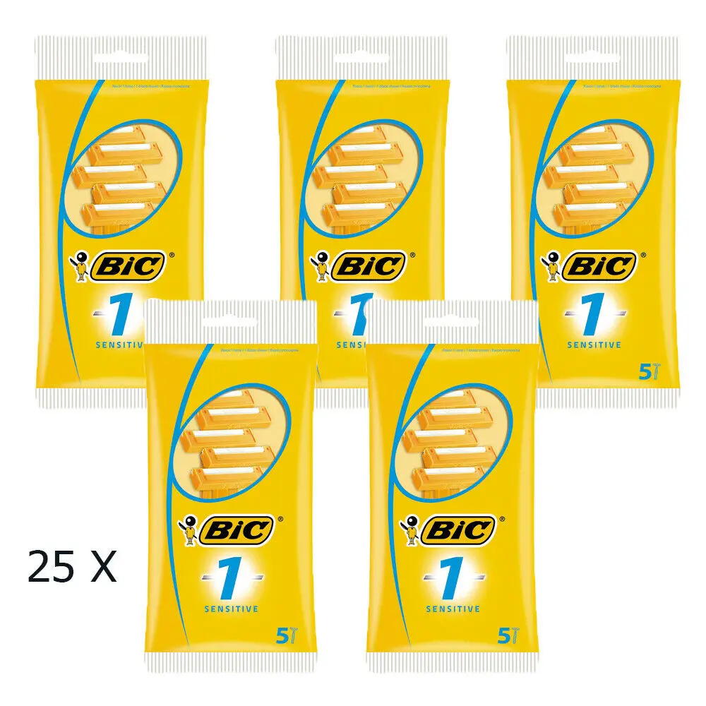 
BIC Twin Lady Sensitive Disposable Razor Blades Comfortable Smooth Shave 5 pcs 