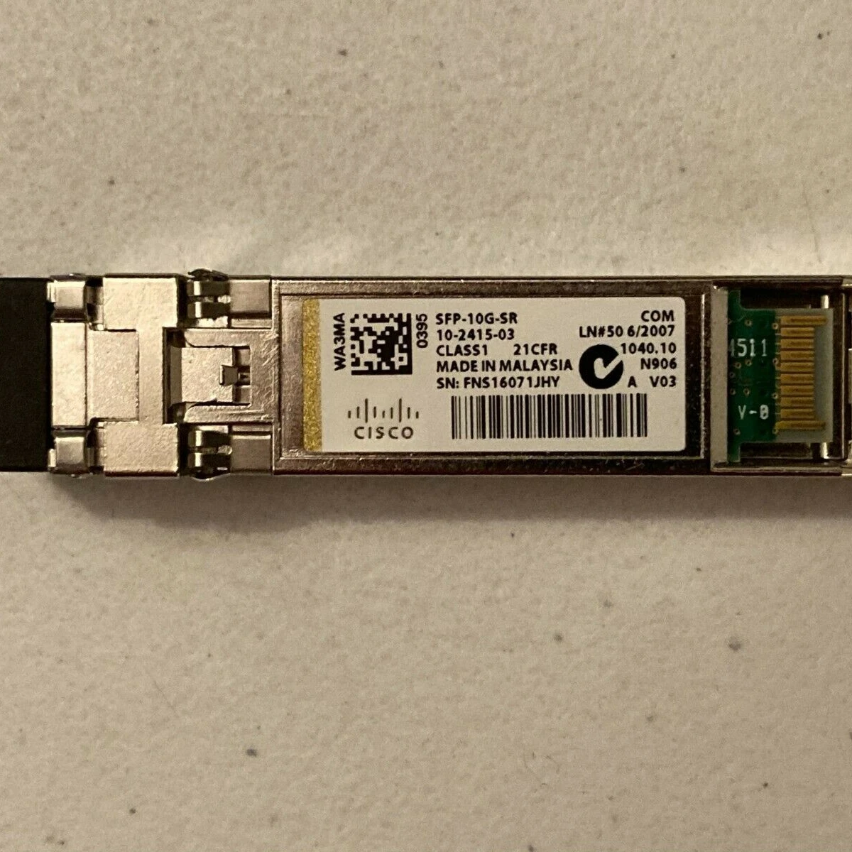 SFP-10G-SR Cisco 10GBASE-SR SFP модуль приемопередатчика