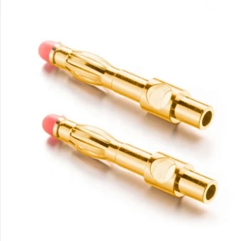 4mm gold or nickle plated brass banana plugs bullet banana connector thread