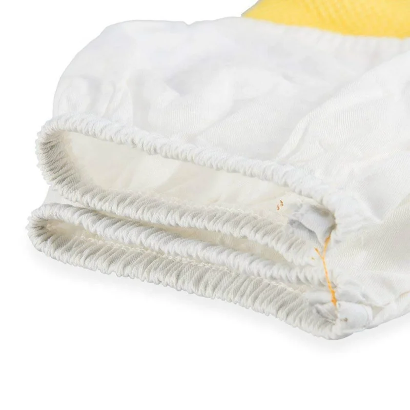 High Quality Most custom Anti sting Gloves for Beekeeping Customize print Wholesale Goatskin Bee Keeping Vented Long Sleeves