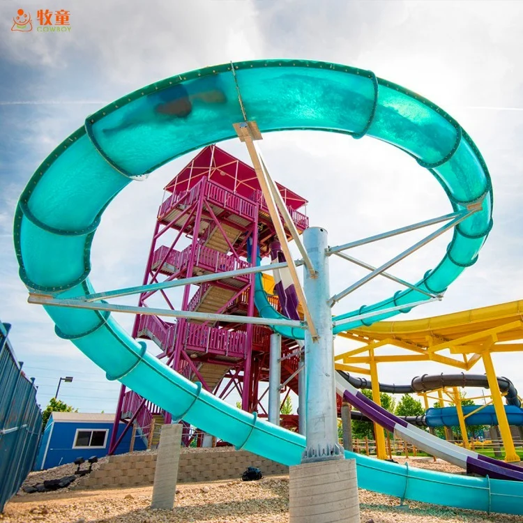 Водная горка из стекловолокна, водные горки из аквапарка, игровая площадка