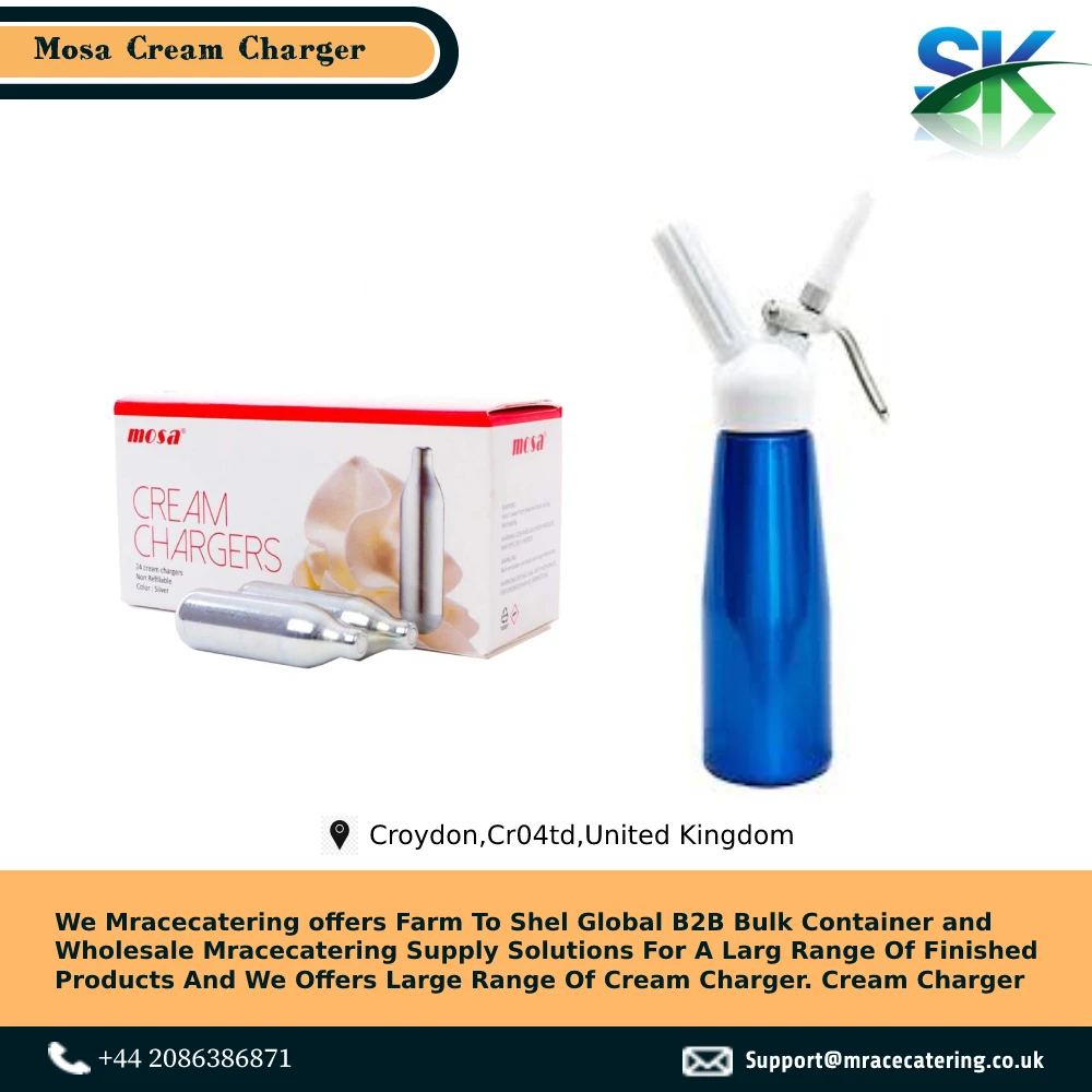 Best Manufacturing of Brand Mosa cream charger