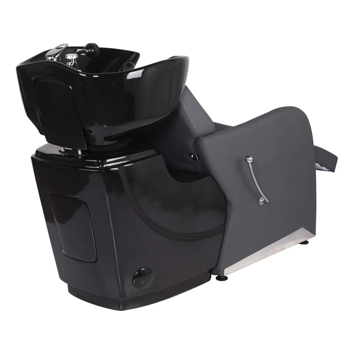 Light Gray Simple Wash Salon Chair With Footrest Semi-Recumbent Shampoo Chair Factory Direct Wholesale Salon Furniture Equipment