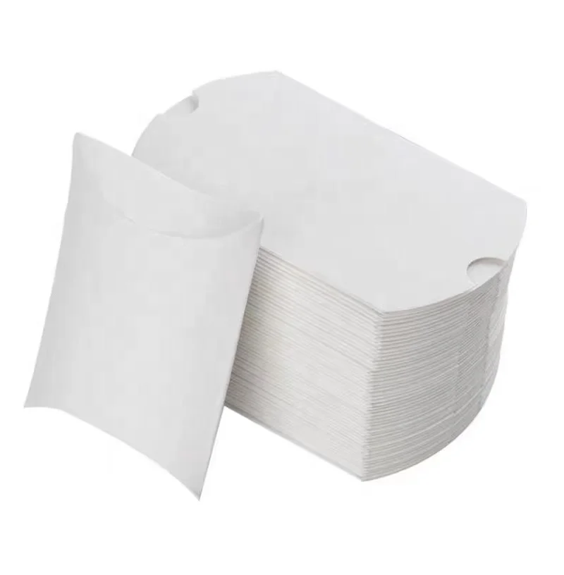 Wholesale Custom logo design  box luxury  paper cardboard  Gift kraft pillow gift box wig pillow box packaging