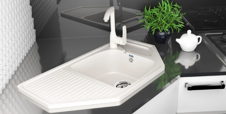 Top quality composite kitchen sink ULGRAN U-109 artificial stone, sink