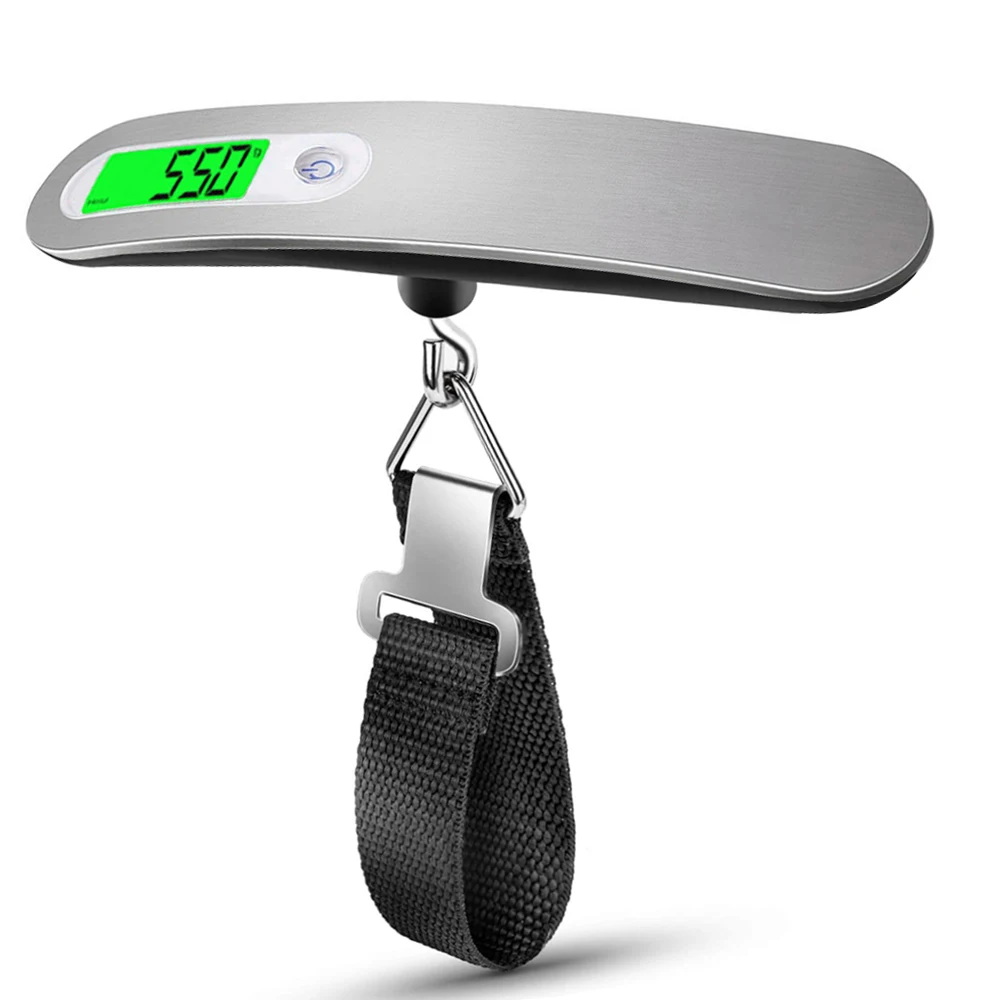 A12-0031 Amazon Best Seller Portable 50kg/110lb Capacity Weight Scale Lcd Display Digital Luggage Scale