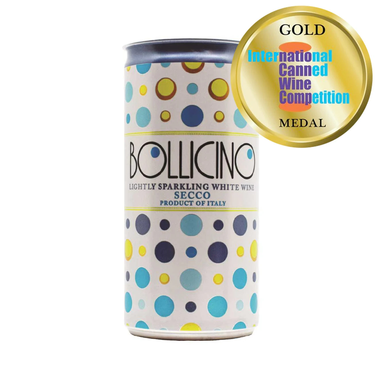Awarded Italian Canned wine Lightly White Sparkling Wine Brut can 20cl for picnic and outdoor