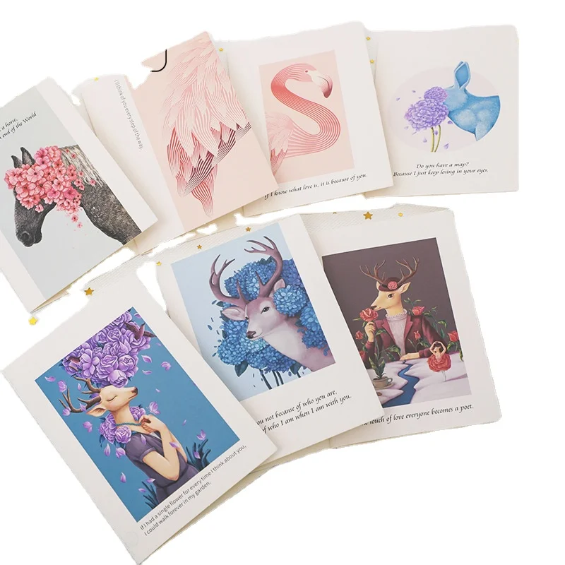 Creative Korean bouquet card Christmas gift message card