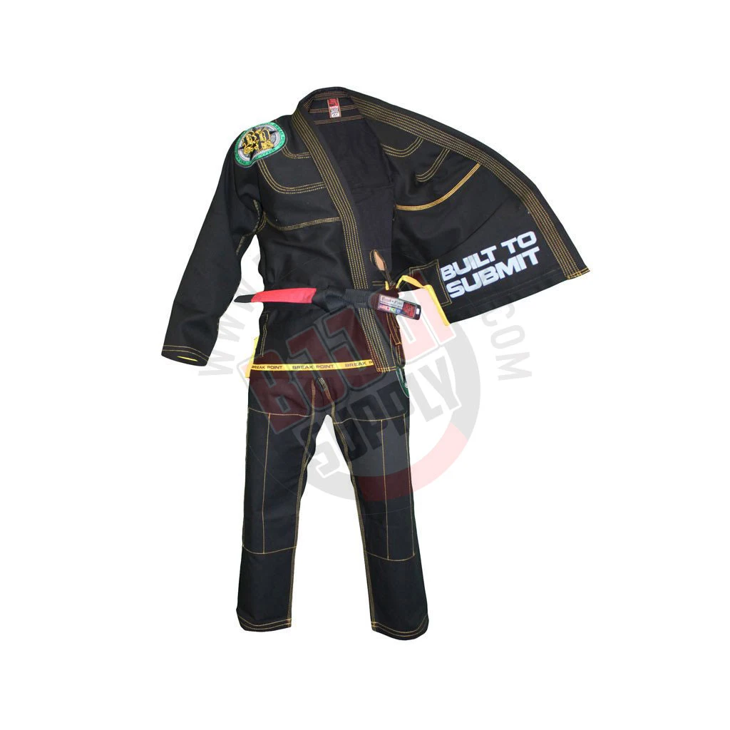 Brazilian Training MMA Grappling Mixed Martial Arts Jiu Jitsu Gi BJJ Suit Black