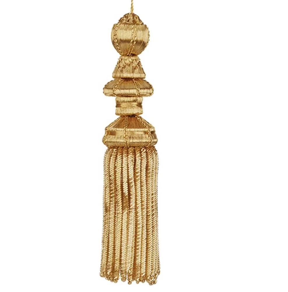 Borlas bullion fringe tassel 6 inch gold bullion thread