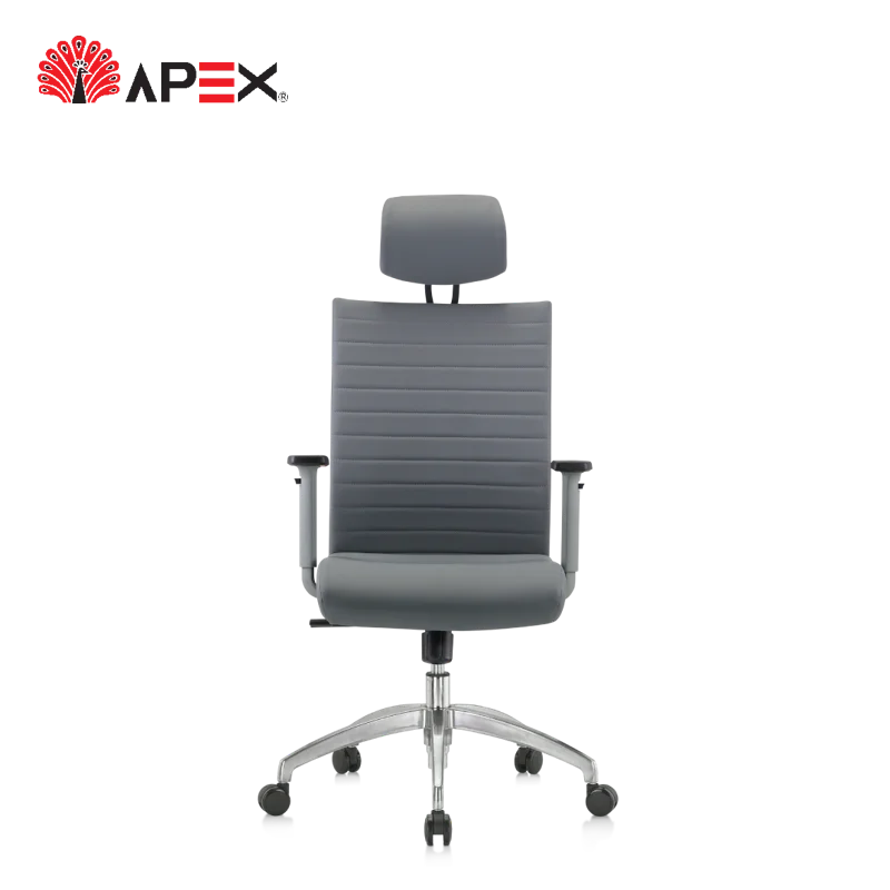 Malaysia Factory Becko Series Office Executive Director Revolving Adjustable Headrest Synthetic Leather Chair