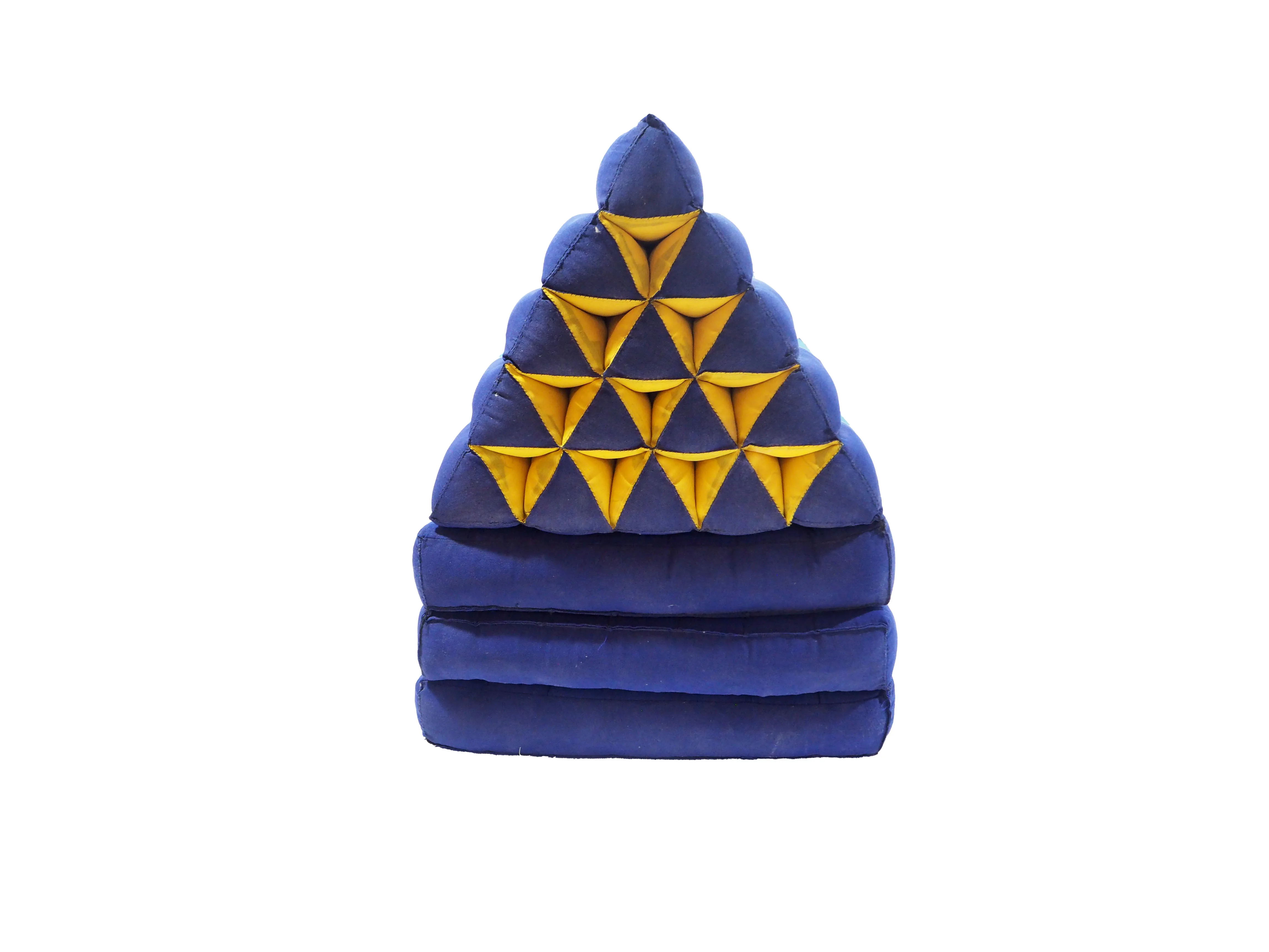 High Quality Handmade Thai Triangle Pillow with Three Fold Cushion (No Filling)
