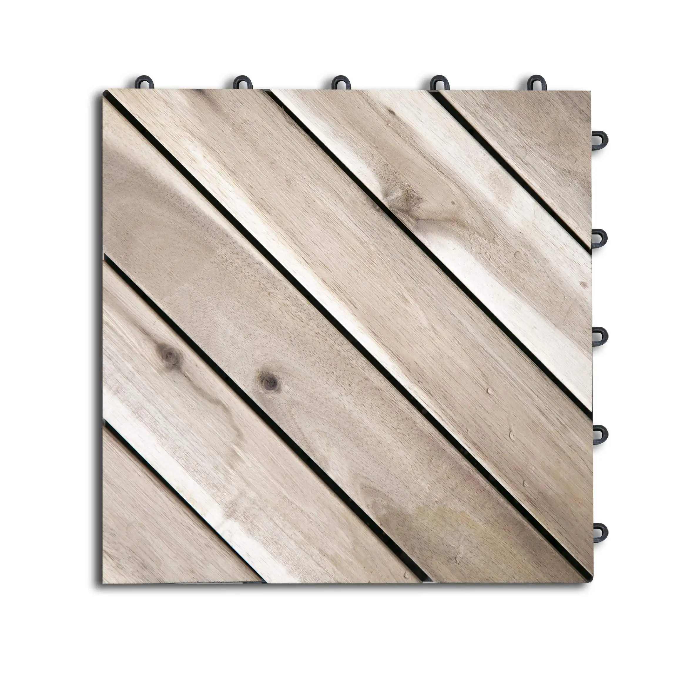 
6 Slat Decking Tiles Diagonal Original Outdoor Decoration Furniture Quality A Modern 30x30cm 