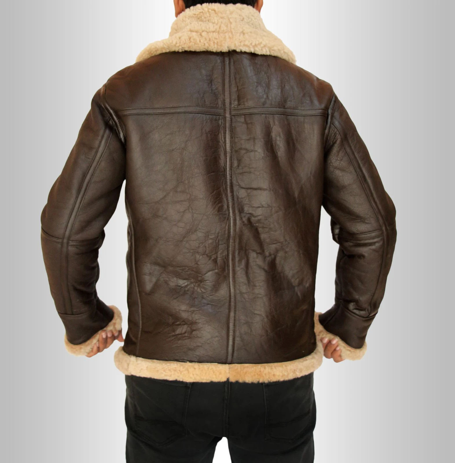 Мужская авиаторская куртка из натуральной кожи популярная теплая овчины зимняя меховая 2021