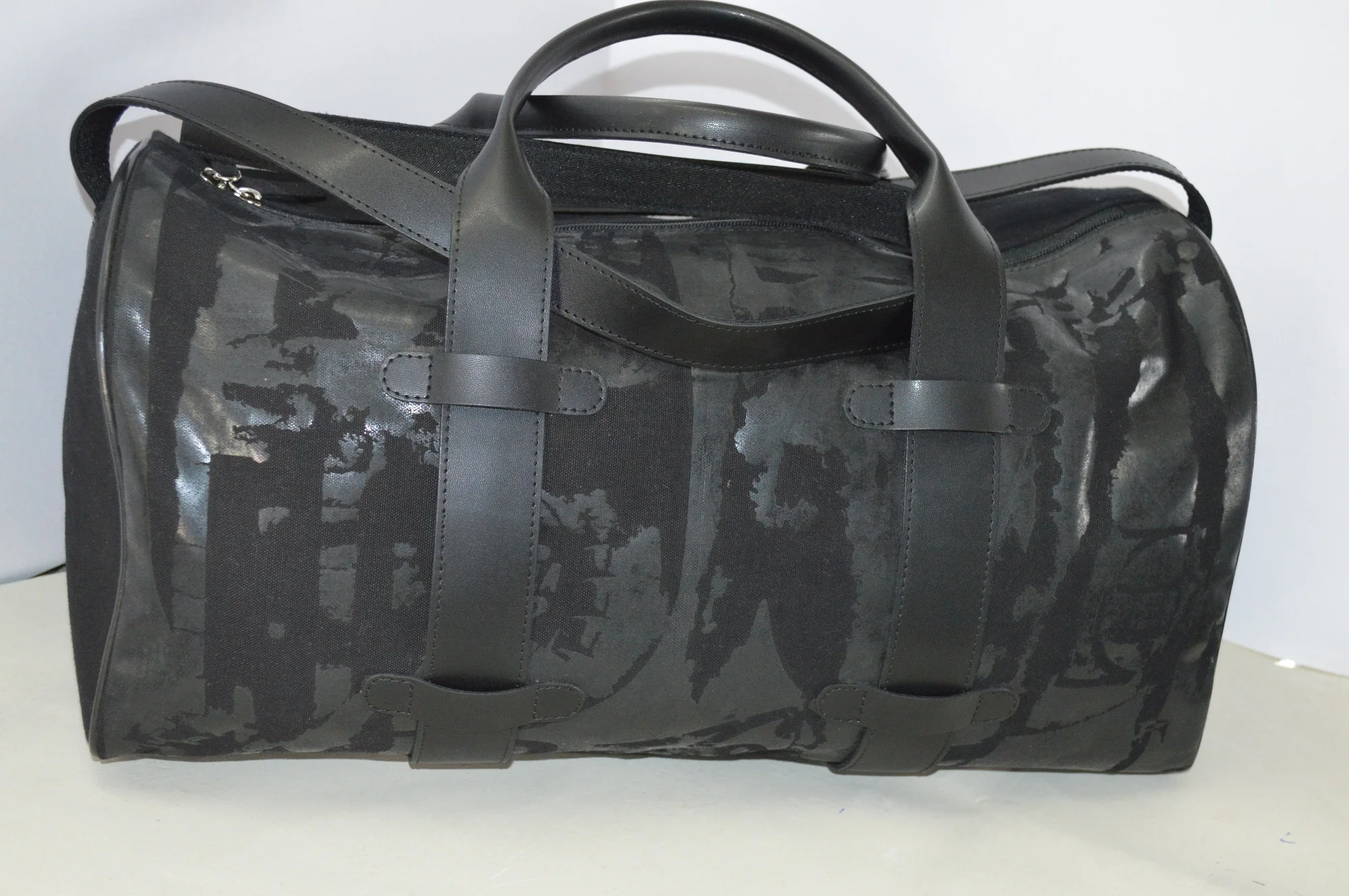 
wholesale travel leather and canvas weekend bag duffle bag sports gym bag 