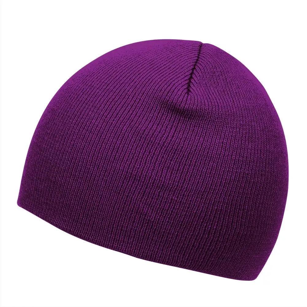 
Cheap Selling Beanies In Beage Color Pom Style Knitted Hats / Slouchy Winter Beanies / Hats 