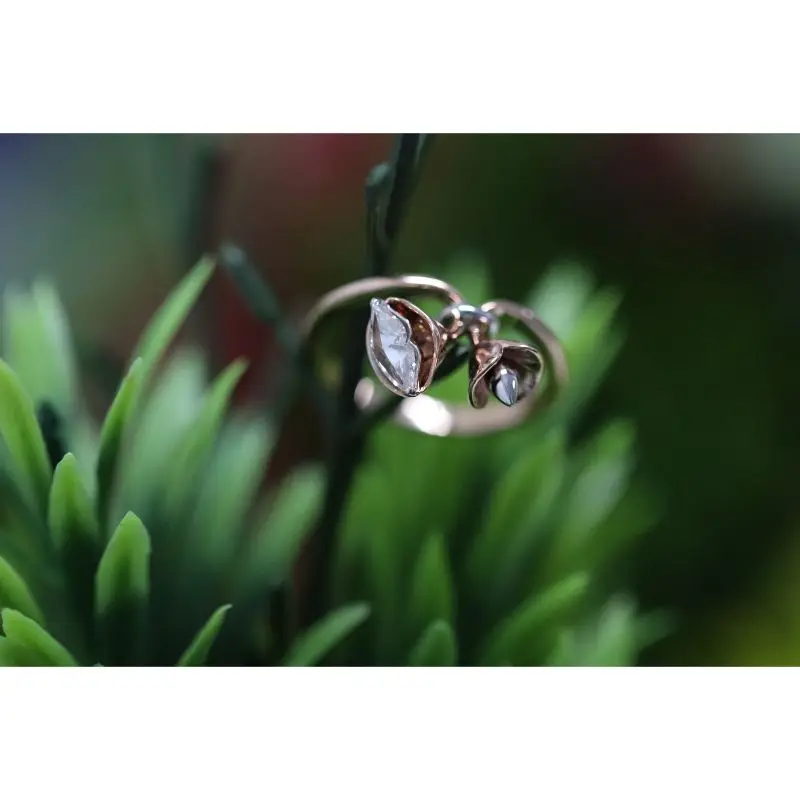 Кольцо с бриллиантами уникальный дизайн губ кольцо 3gms 18k натуральное золото обручальное для женщин