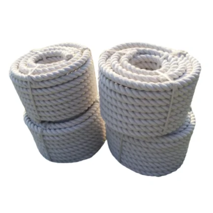 High strength cotton rope for tent use