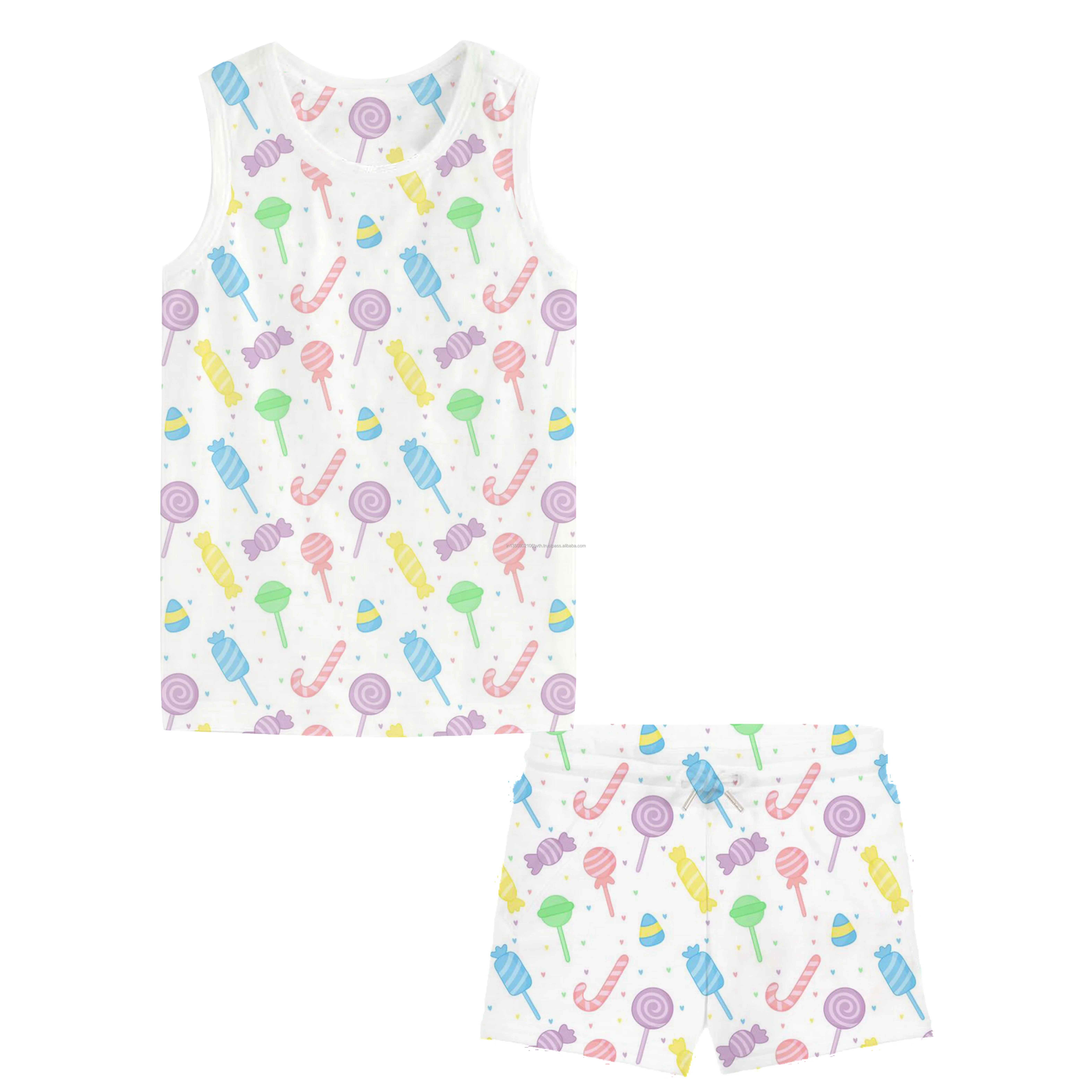 Cotton cozy pajama set bulk at wholesale price for baby girls