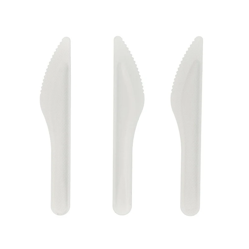 Eco-friendly dinnerware biodegradable Disposable Bagasse knife and fork spoon set bagasse tableware