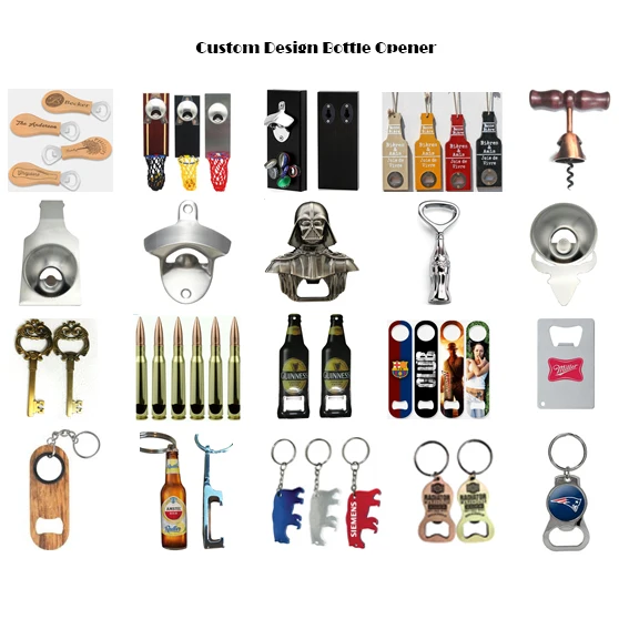 Магнитная открывалка для бутылок из нержавеющей стали с черным порошковым покрытием