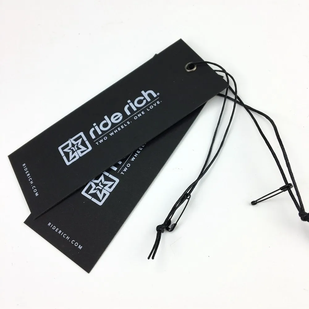 Eco-friendly Brand Logo OEM Custom Special Paper Cardboard Tag Swing Tag For Clothes Tshirt Hang Tags