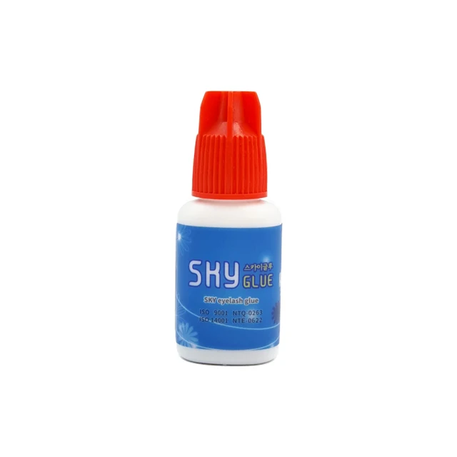 Sky Glue S+ 5ml for Eyelash Extensions Korea Original Sky Glue Red Cap Fast Dry Long Lasting Eyelash Glue Private Label Adhesive