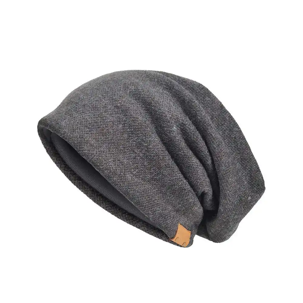 Top Quality Winter Wear Warm Branded Beanie Caps For Men In Blue Color Casual Wear Winter Caps