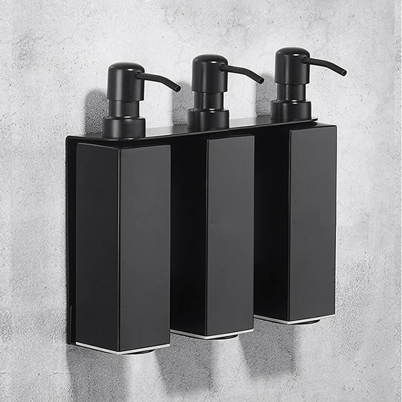 Новый дизайн, видимый настенный тройной дозатор мыла для ванных комнат в отеле