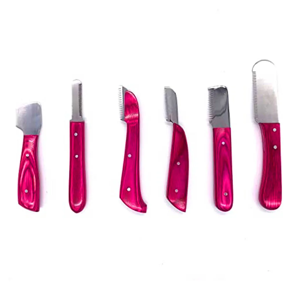 6 PIECE MULTI SET HAND STRIPPING KNIFE CAT DOG PET GROOMING COMB HAIR Pet Grooming Products