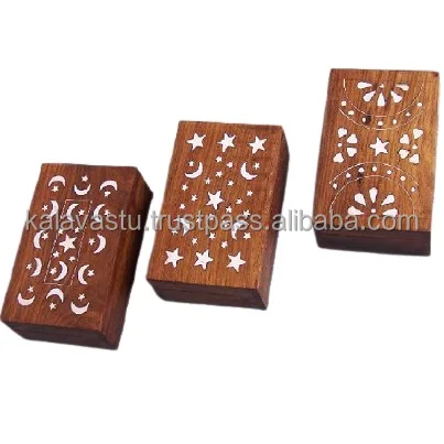 Decorative wooden box with white inlay carved box Power Packed Quality carved box Premium Design