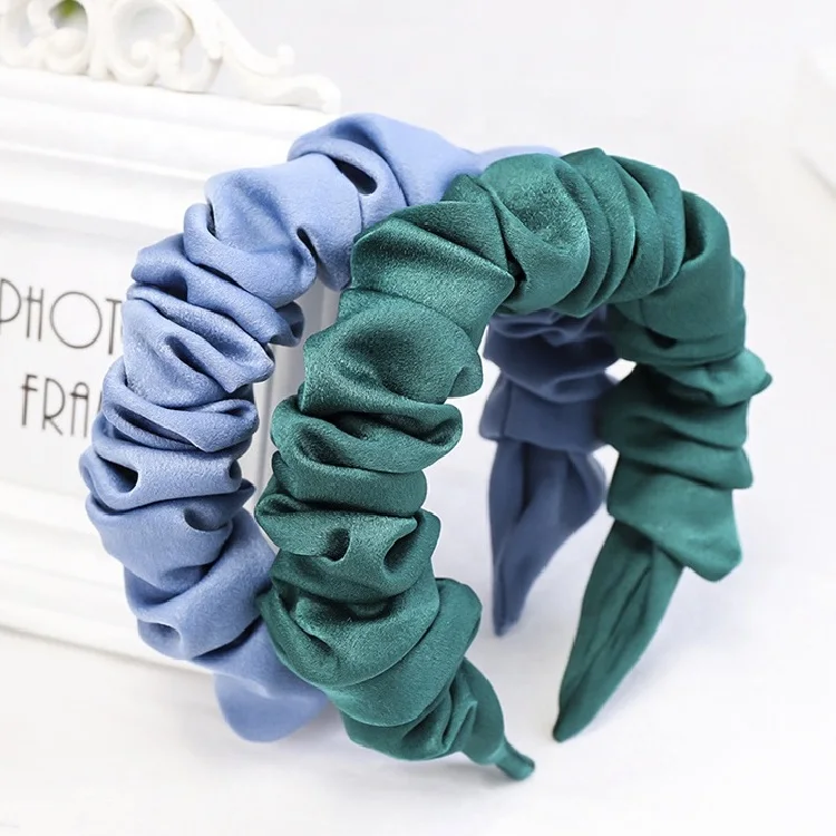 Hair Accessories Lovely Lady Soft Fabric Scrunchie Headbands Hair Band Trendy Beauty Headband For Women