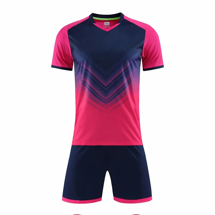 Custom Made High Quality Latest Design 100% Polyester Sublimation Printed Soccer Jersey Uniforms kit For Men And Kids