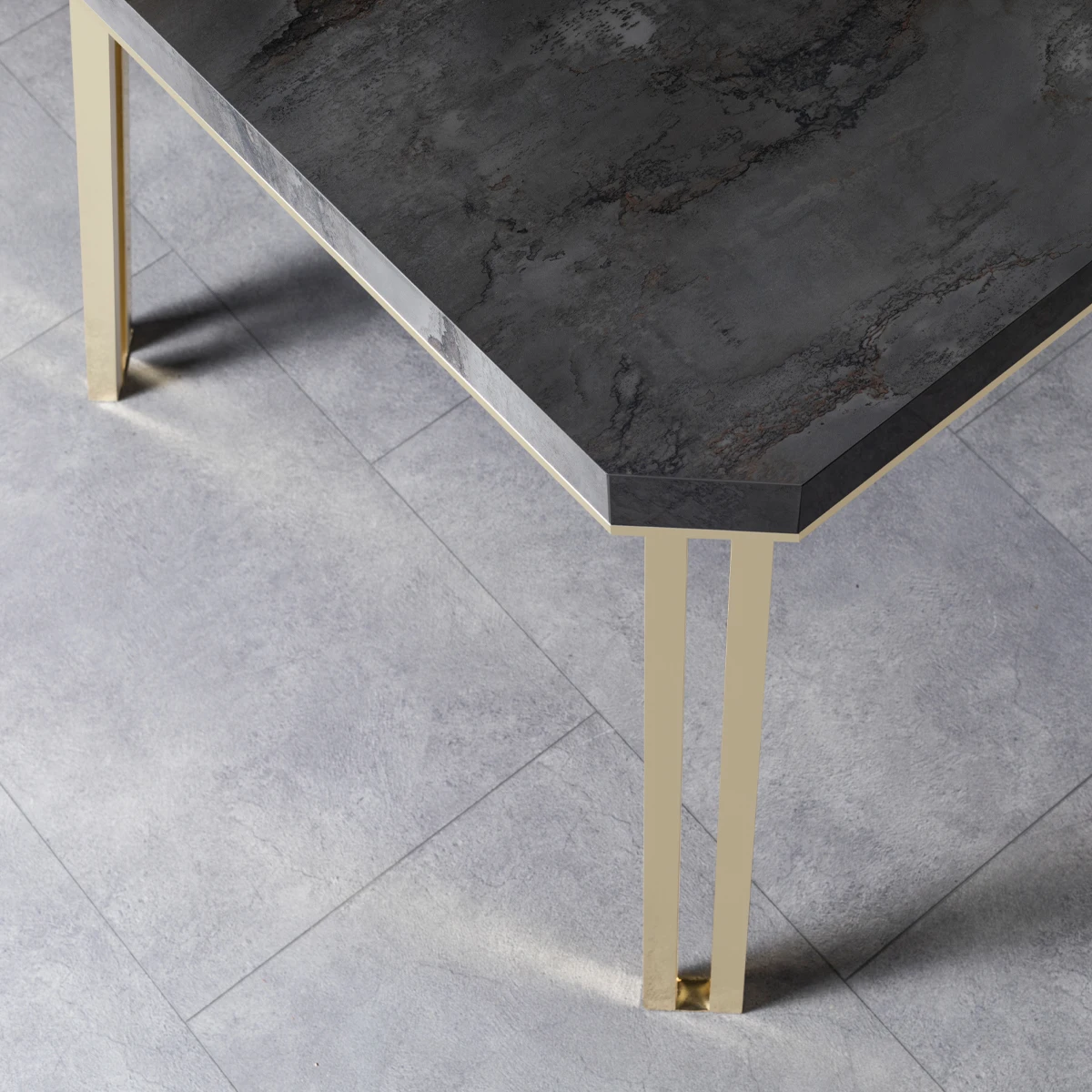 Modern Design Stainless Steel Living Room Furniture Luxury Black Glass Top Gold Round Coffee Table