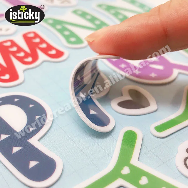 
TPR Reusable Alphabet Stickers Gel Sticker 