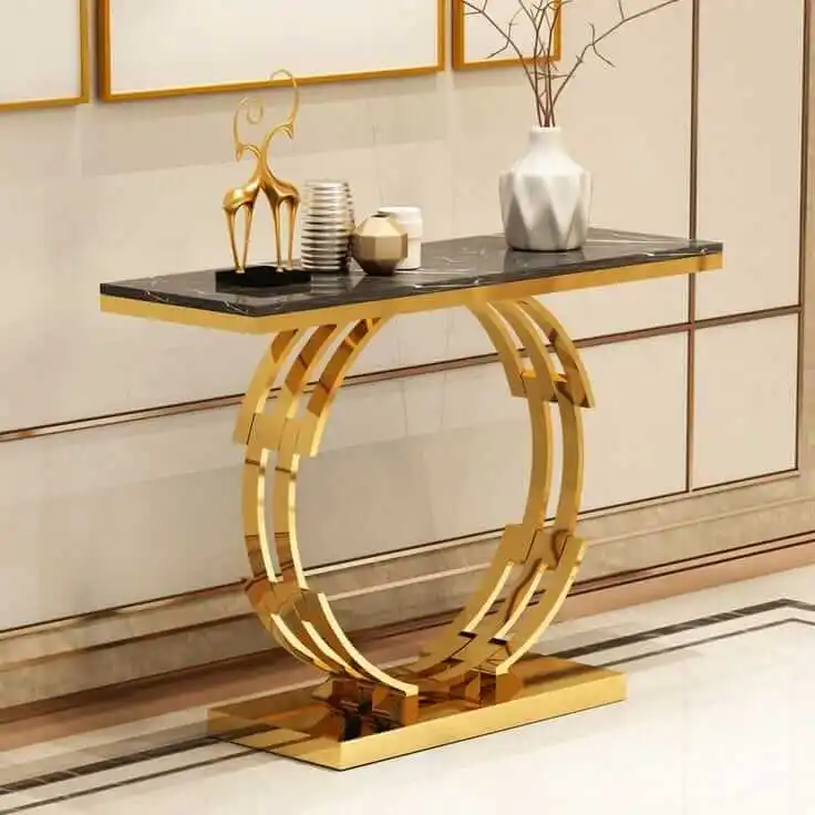 MS Console Table MS base Frame Metallic Furniture Cheap Affordable Prices Luxury Living Room Furniture Available