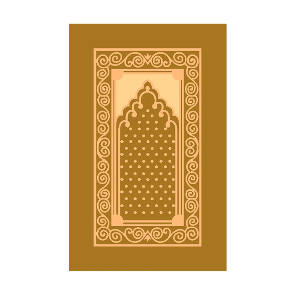 
70*110cm 100% Polyester Tufted Heritage Carpets Indoor Medina Prayer Mats 