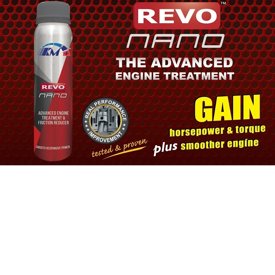 
REVO NANO Advanced Engine Treatment & Friction Reducer in 120ml aluminium can packing 