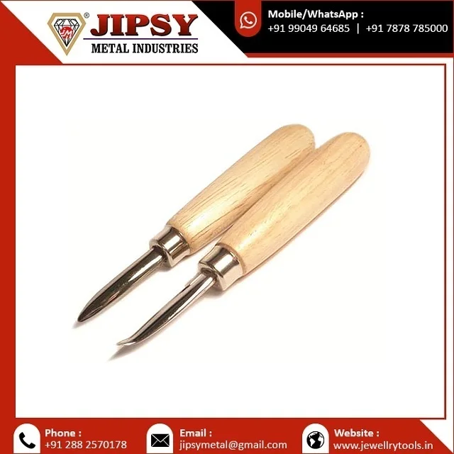 Straight Burnisher With Handle Jewelry Tool