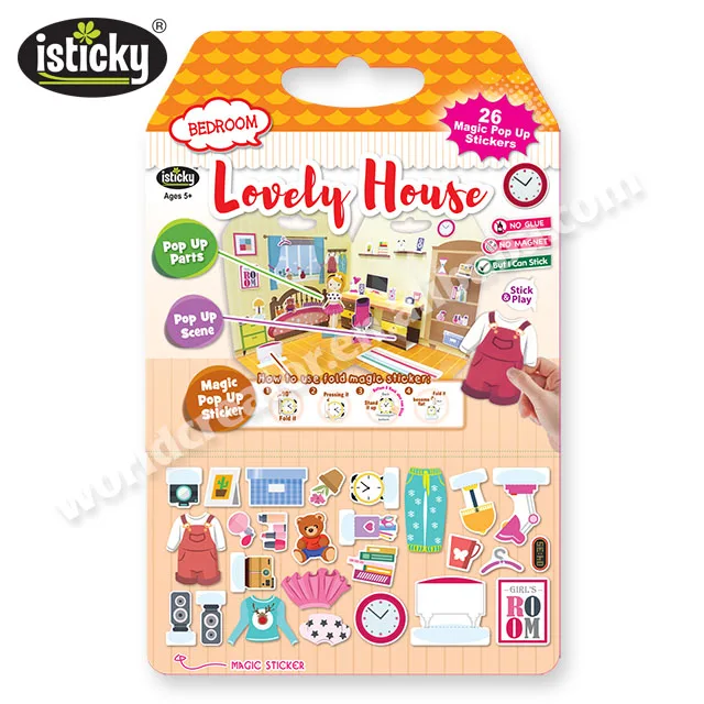 
Washable Silicone Stickers Play Board Bedroom Game 