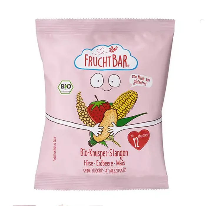 
Fruchtbar Organic crispy sticks millet strawberry corn fruit baby kids food 30g 
