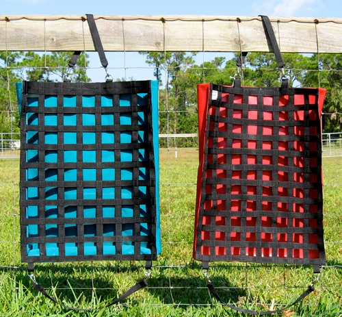 Nylon Fabric Premium Quality Horse Feed Hay Bags / Horse Stable Hay Bags multifunctional