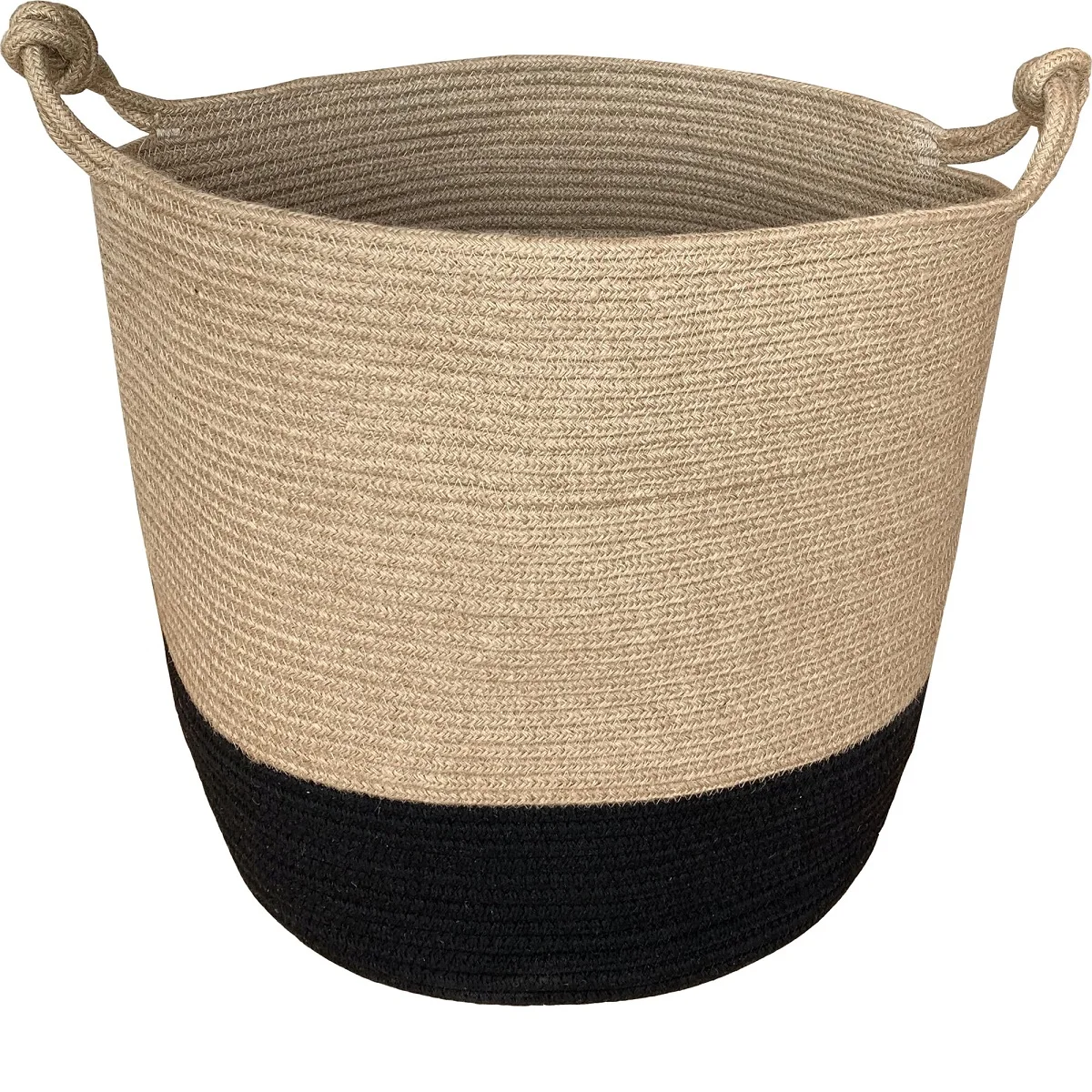 Hot Sell Eco-friendly Wholesale Custom Home Decorative Woven Jute basket with handle from Bangladesh