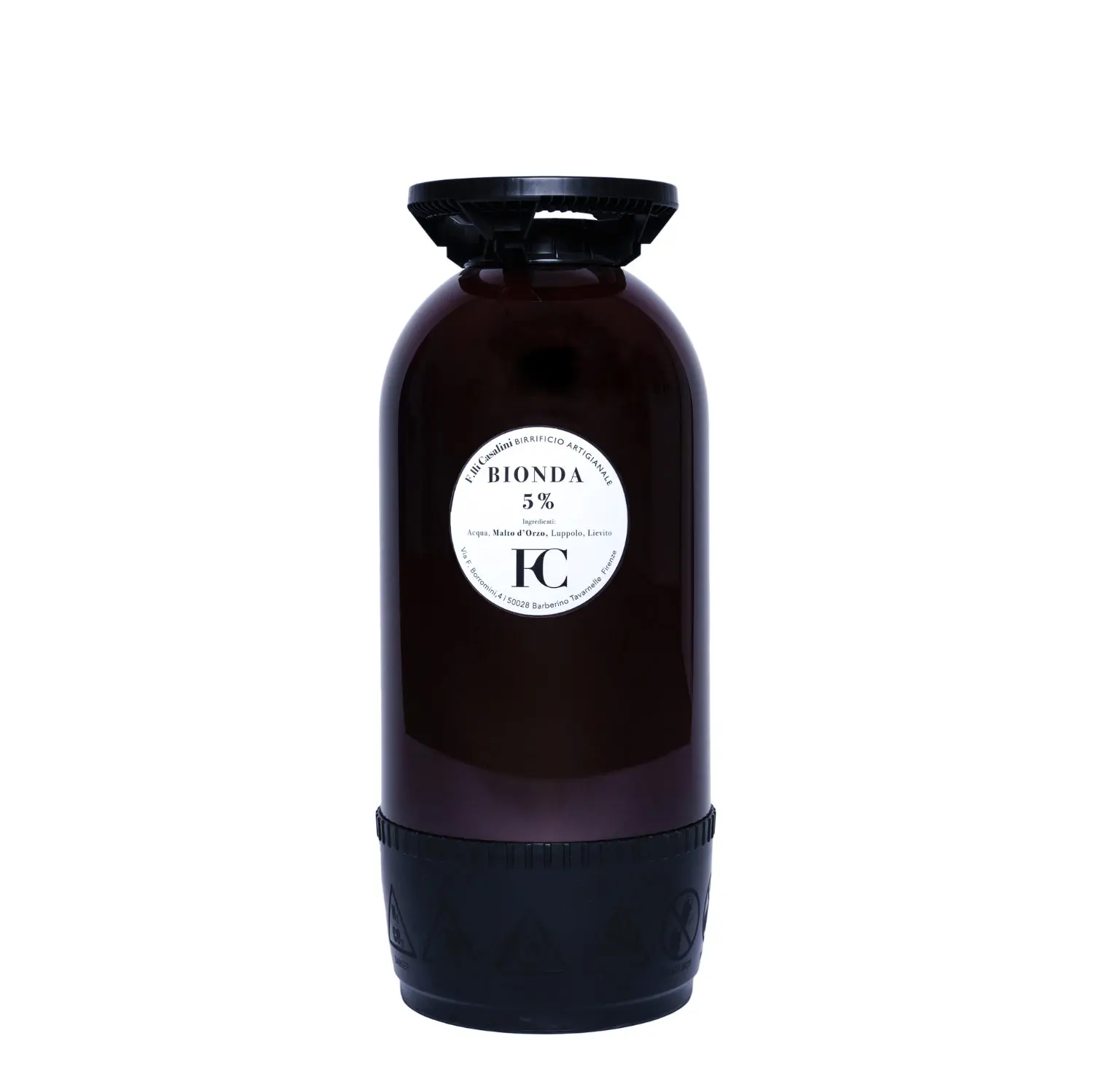 Casalini Blonde Beer Keg 30 Liter Craft Beer balanced by English and German Hops - Brewery Italian - Craft Brewery -