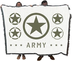 Army Woven Blanket Throw Woven Cotton Wholesale Drop Shipping