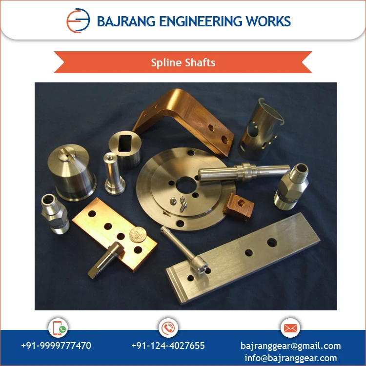 Exhibiting Highest Standard Proven Quality Stainless Steel Material Spline Shaft at Low Price