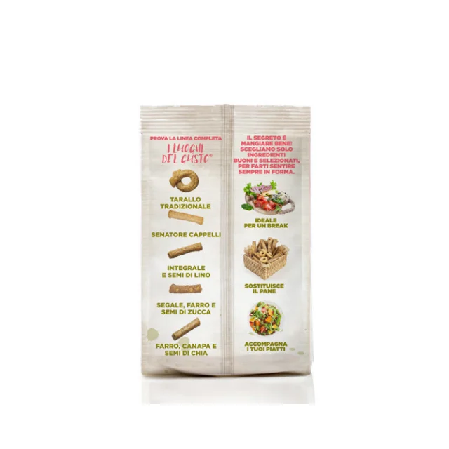 Premium Quality Bread Sticks LDG with Senatore Cappelli Flour Semolina Crunchy Crispy Snack Finger Food for aperitifs 150g